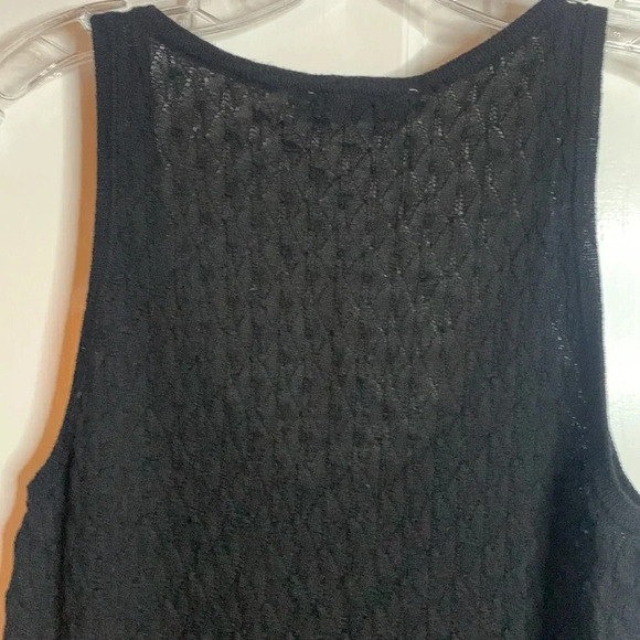 NWT womens ZARA KNIT black tank size large scoop neck - Picture 7 of 7